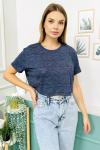 156673 Ince Triko Kumas Crop Tshirt